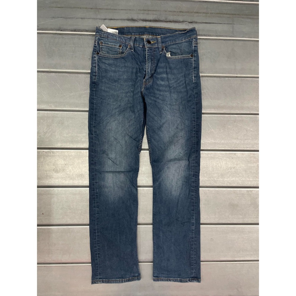 Levis 514 Jeans Mens 31X30 Blue Medium Wash Denim Straight Leg Stretch
